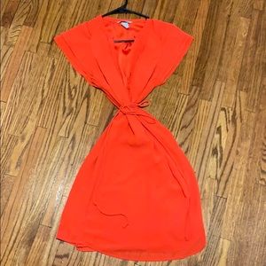 Orange Shift Dress